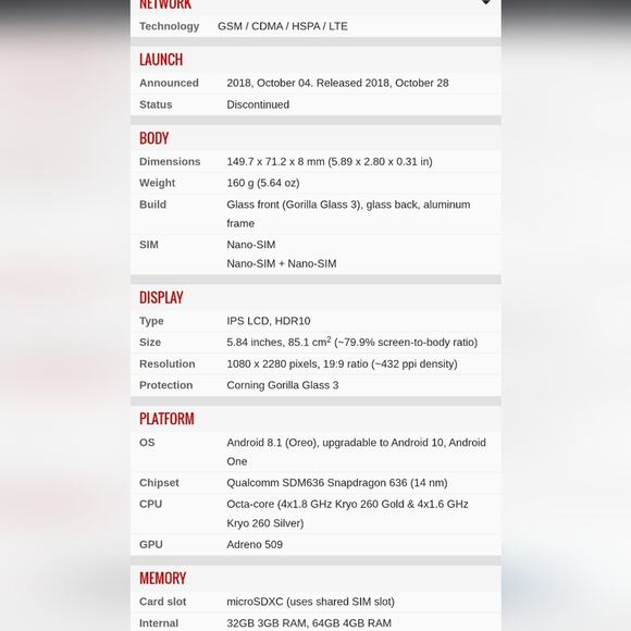 Nokia 7.1 Cell Phone Reset Android Mobile Smart Phone Free Case Great Condition - Picture 9 of 11